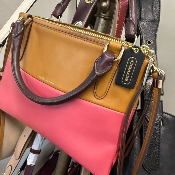 COACH Mini Borough Retro Color Block Hand/Crossbody Bag - Picture 3 of 11